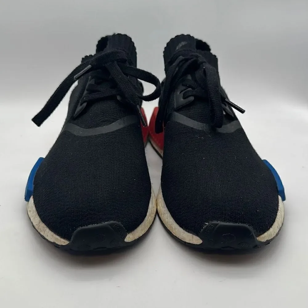 Adidas NMD OG‎ Runner PK Primeknit Black Red Blue S79168 UK 11.5 US 12
